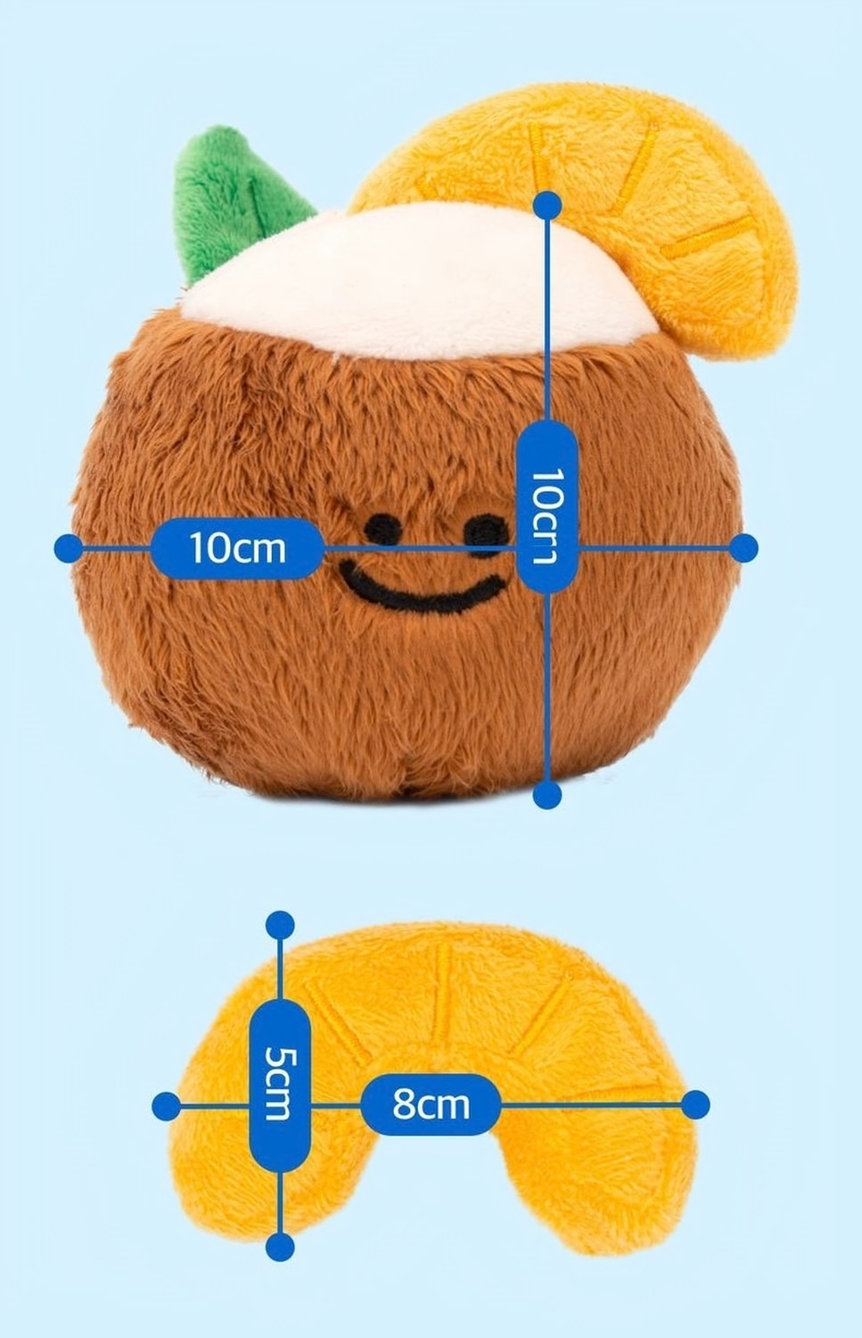 Tropical Coconut Plush Toy