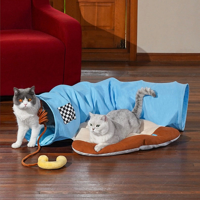 Retro Telephone Cat Tunnel Bed