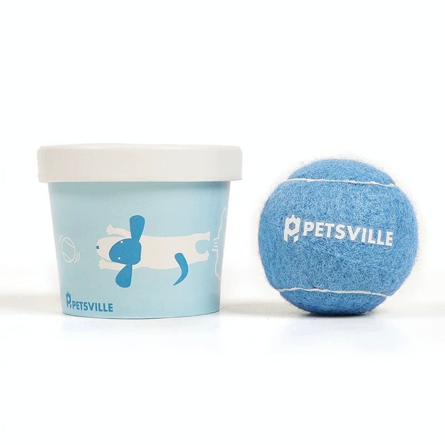 Ice Cream Tennis Ball Dog Toy