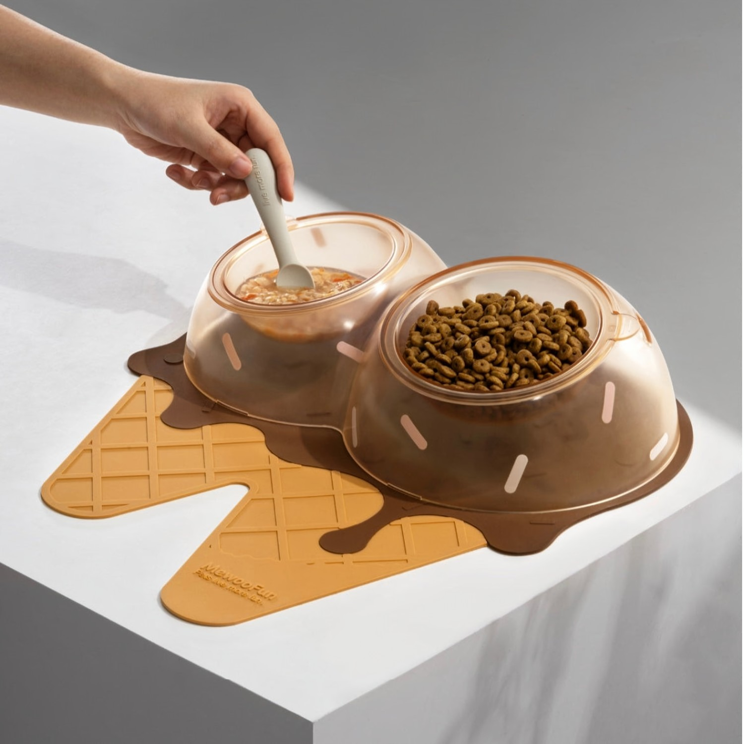 Ice Cream Double Pet Bowl